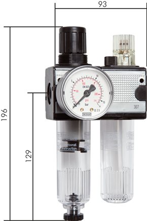 Exemplarische Darstellung: Wartungseinheit 2-teilig - Multifix-Baureihe 1